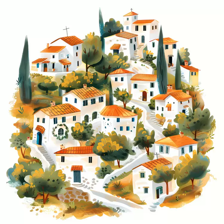 village on hill