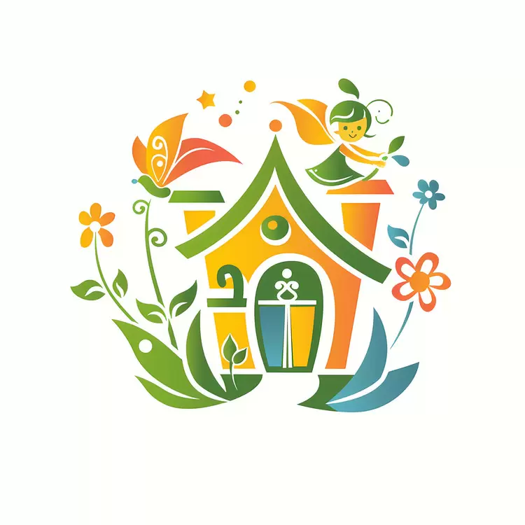 Children Butterflies Birds Fairy Garden