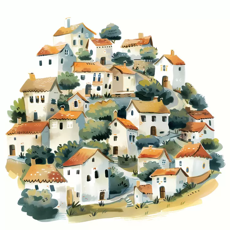 village on hill