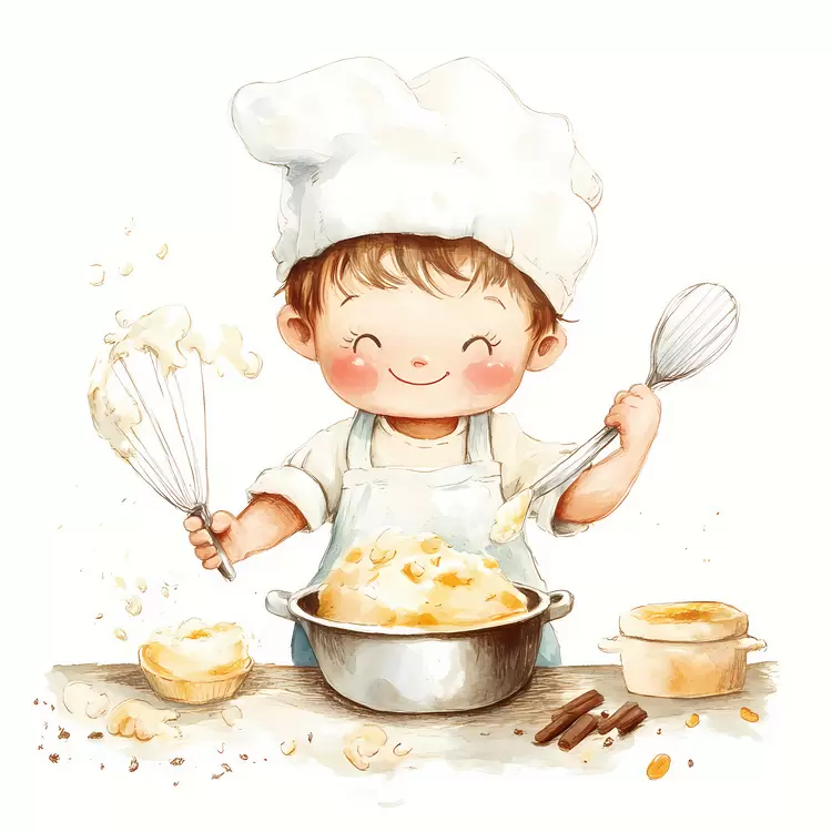 kid baking