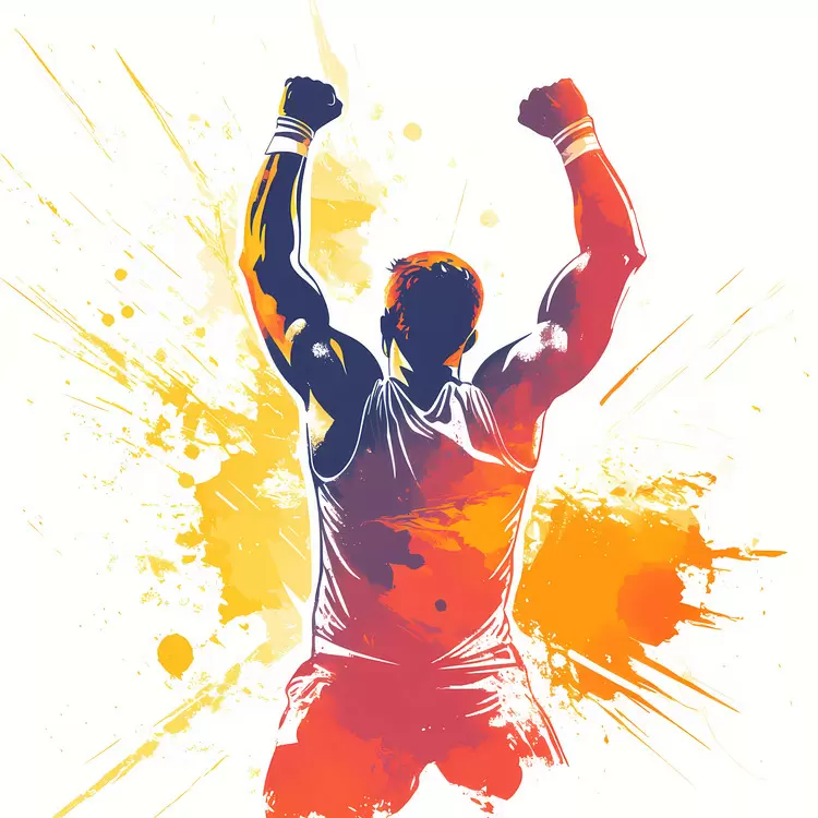 Exciting athlete Joyful Vibrant Energetic