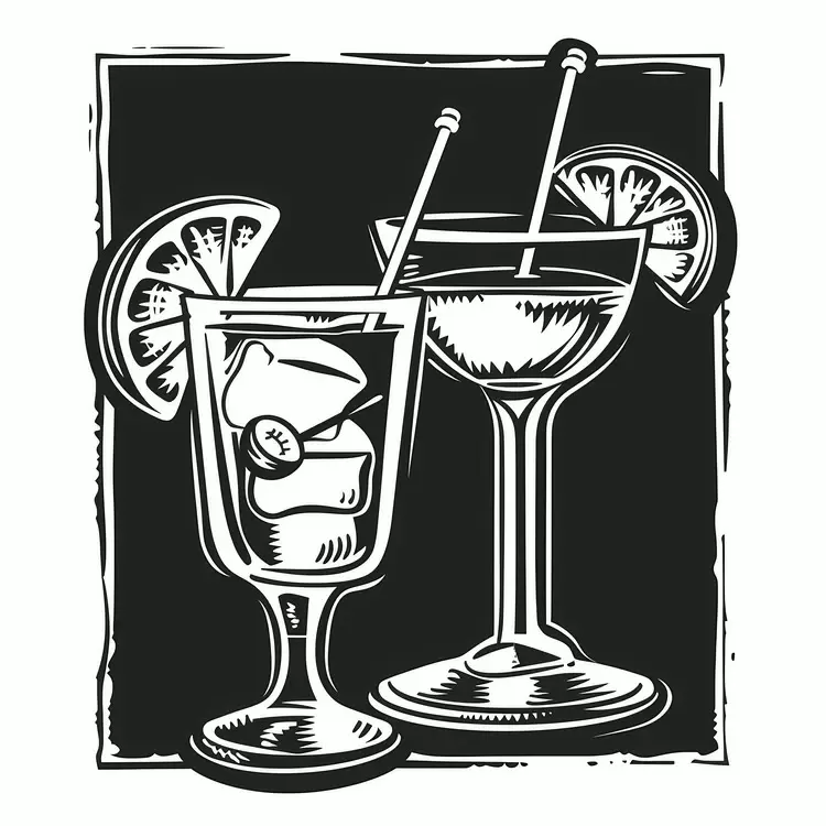 Whimsical Artistic Timeless Black and white Hand drawn