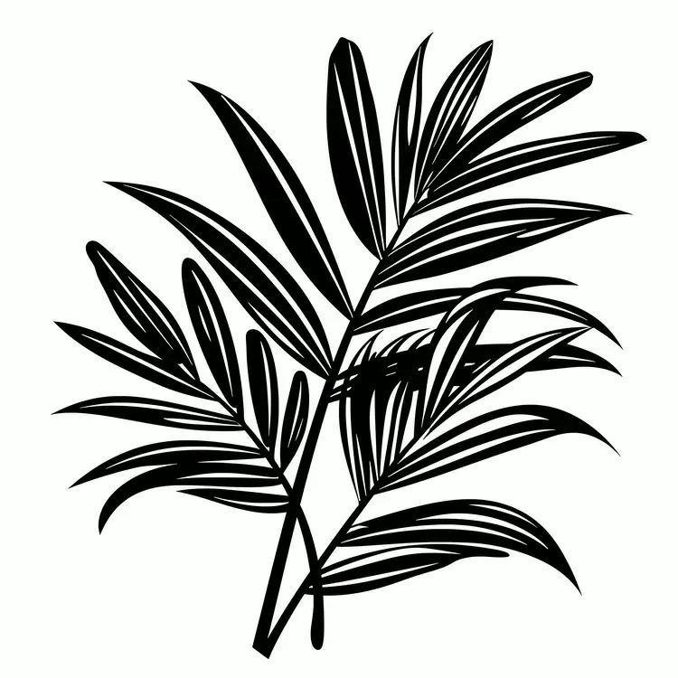 stem grass leaves branch summer theme