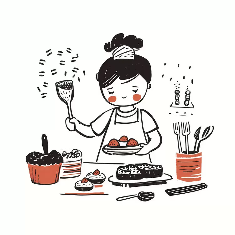 kid baking