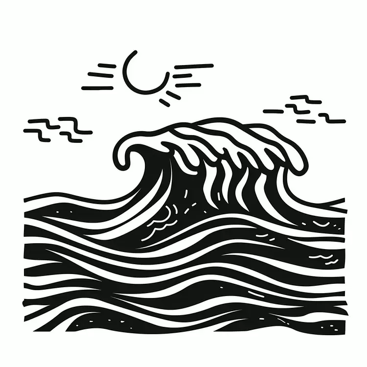 Beach Clouds Ocean Sky Wave