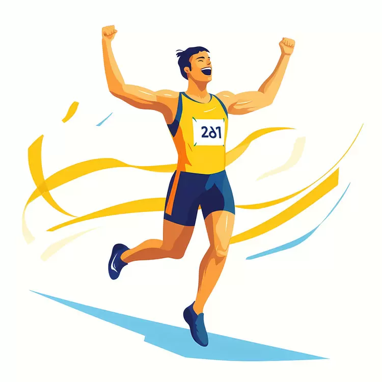 Sportsman Throwing olympic athlete Jumping
