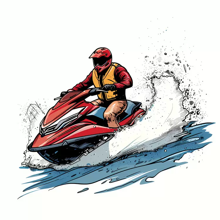 speed water sports jet skiing rider adventure