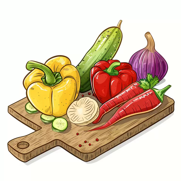 zucchini garlic eggplant peppers International Vegetarian Day