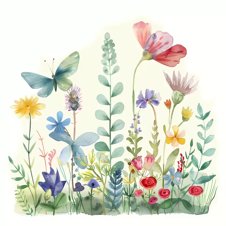 Fairy Garden Vibrant colors Botanical Soothing