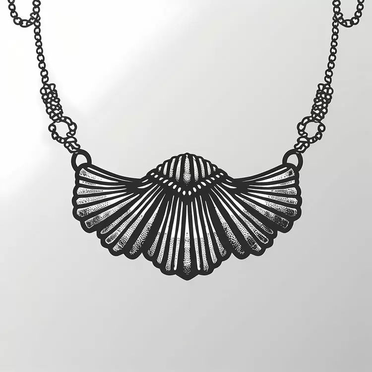 metal choker long chain accessory summer theme