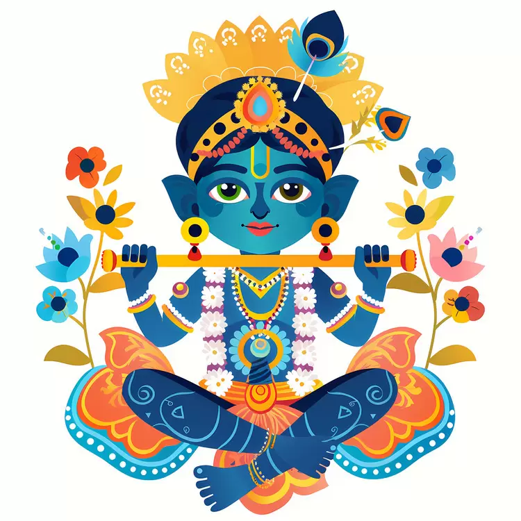 krishna painting vishnu statue indian religion hindu mythology