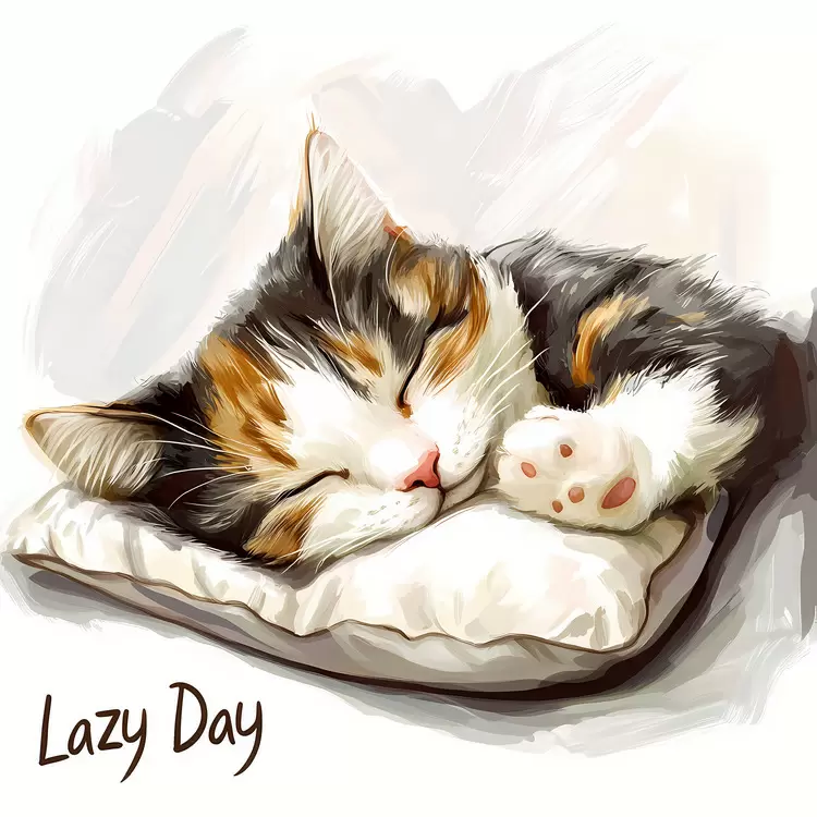 pillow Lazy Day laziness cat sleeping