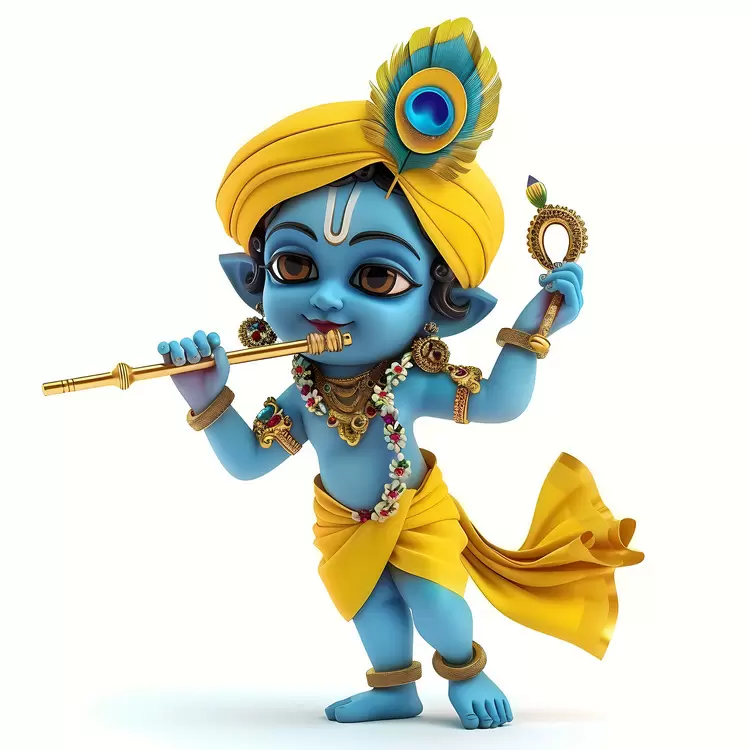 10 playing flute indian deity for  : krishna hindu deity