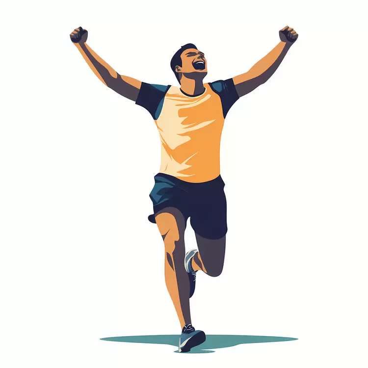 Mental Stimulus Excited Physical Success athlete