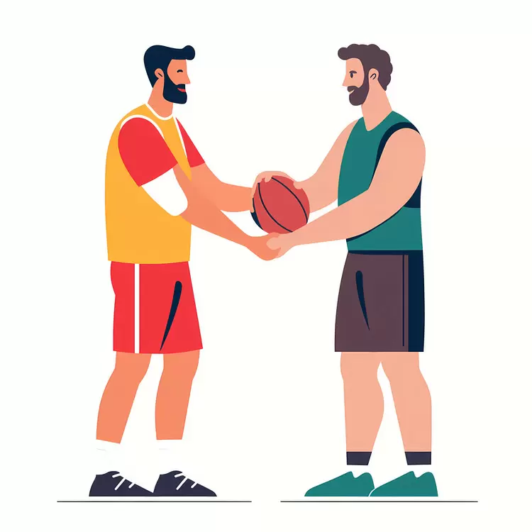 sports game teamwork team dynamics player greeting Human: <Img