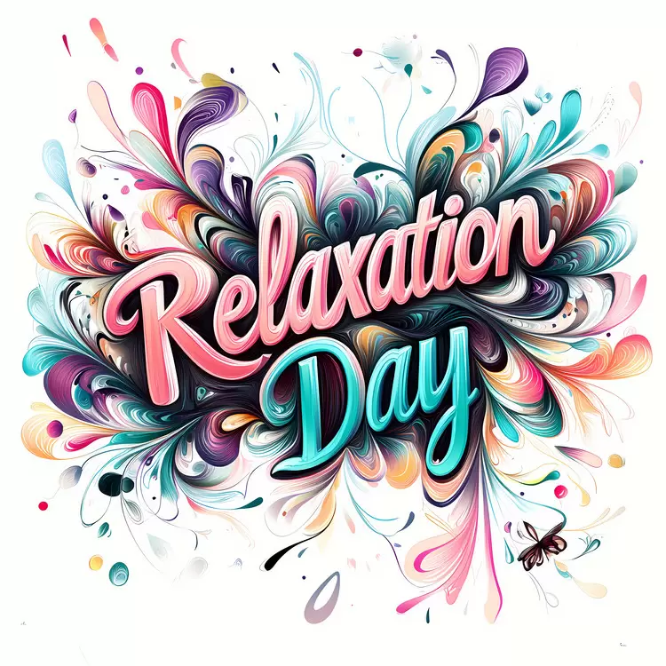 colorful floral design flower themed poster tranquil day happy day calming day