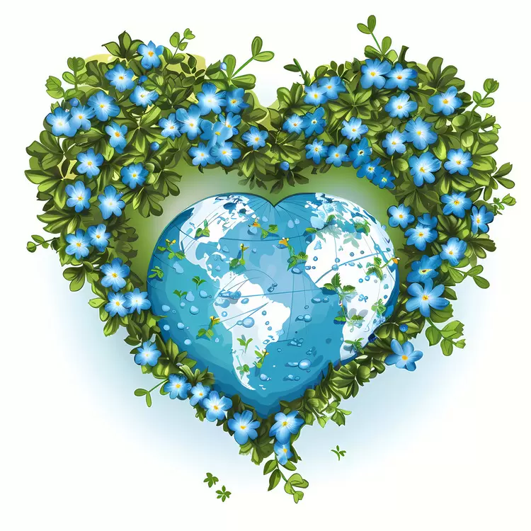 heart shaped earth