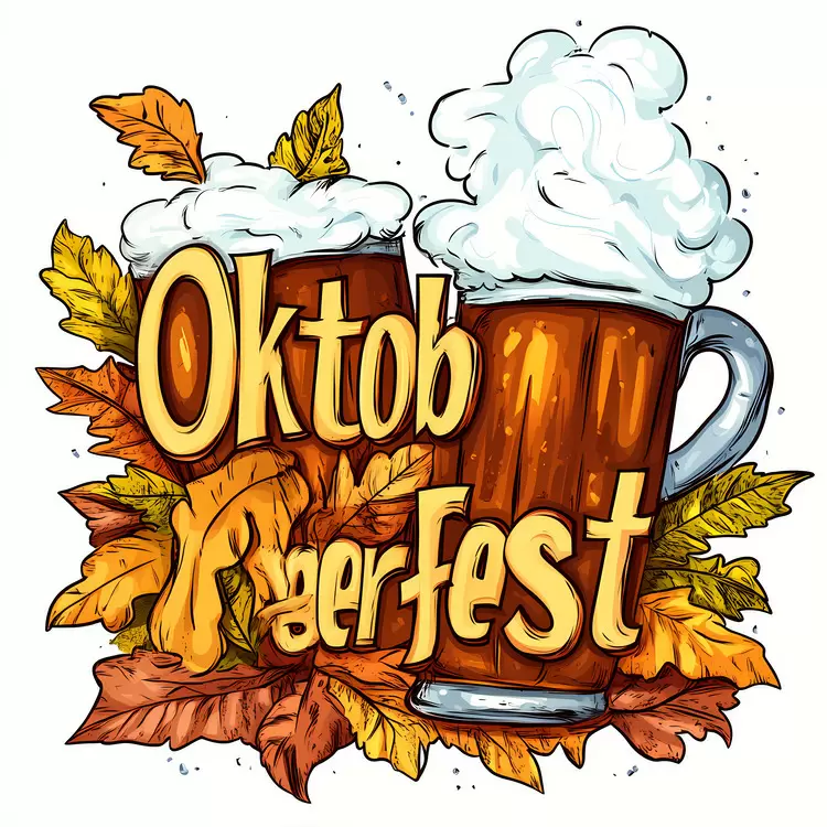 autumn beers Oktoberfest frothy colorful