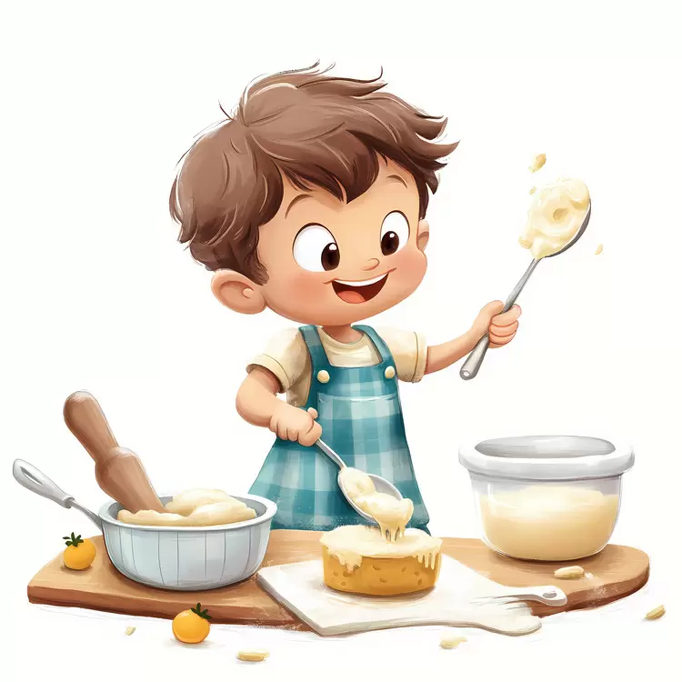 kid baking