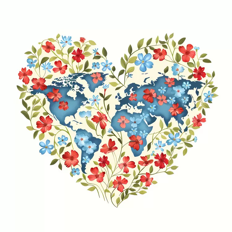 heart shaped earth