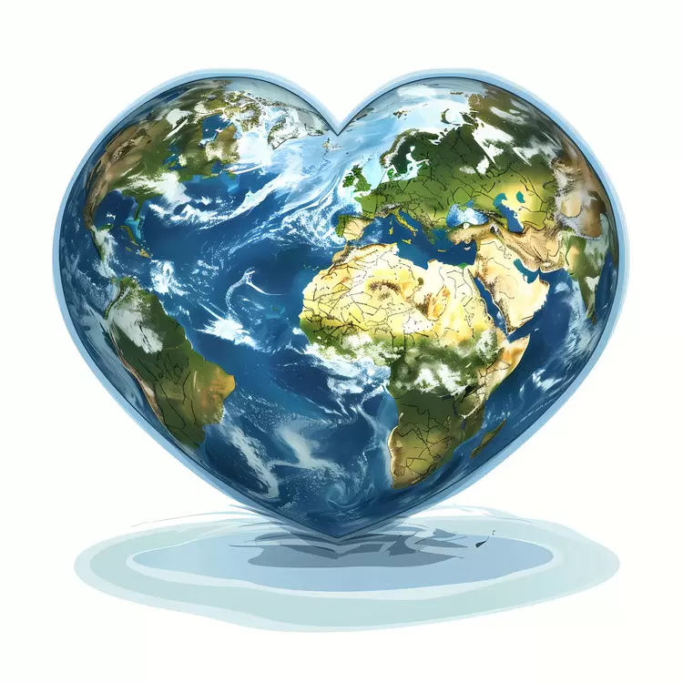 heart shaped earth