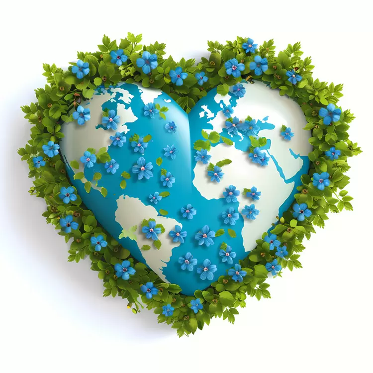 heart shaped earth