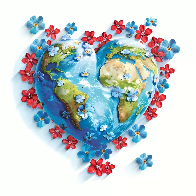 heart shaped earth