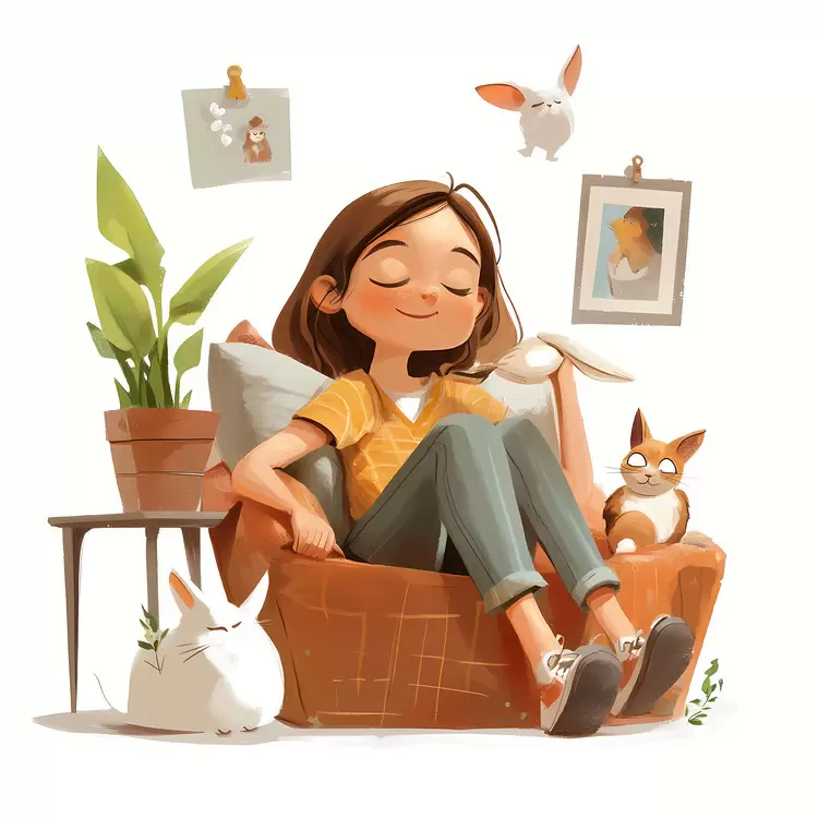 hobbyist Lazy Day relaxation cat bamboo
