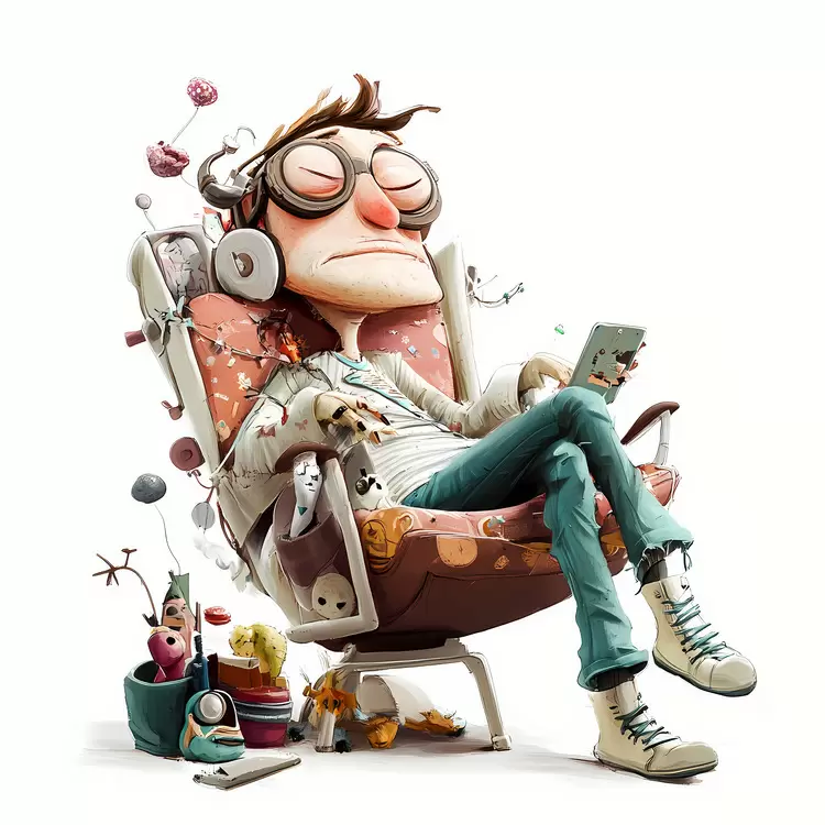 Lazy Day artwork whimsical funny childish