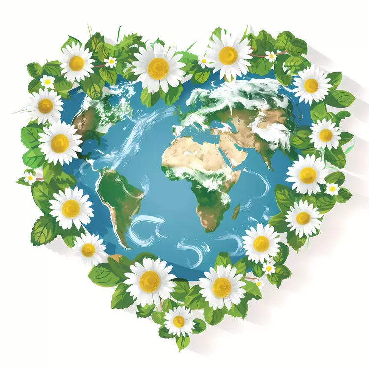 heart shaped earth