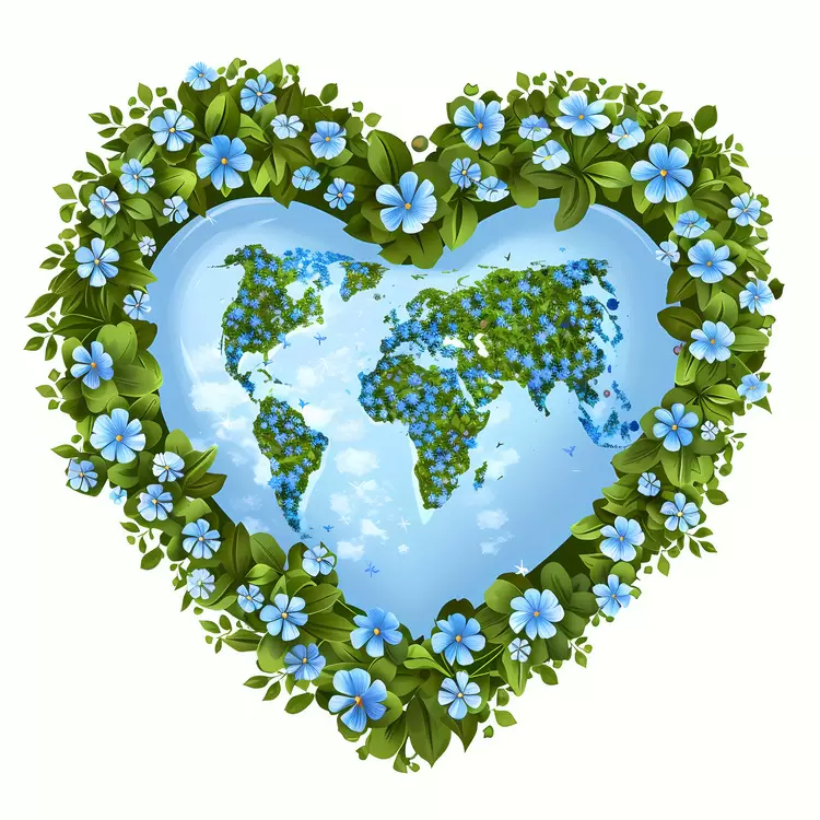 heart shaped earth
