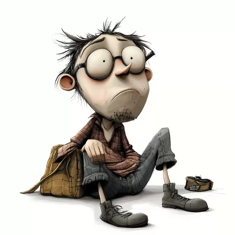 playful cartoon funny adorable Lazy Day