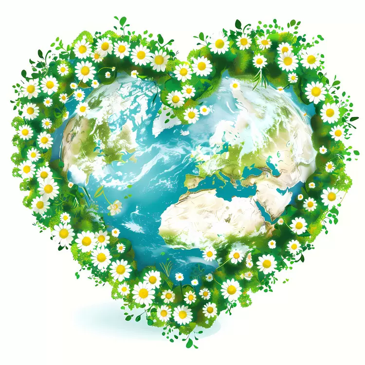 heart shaped earth
