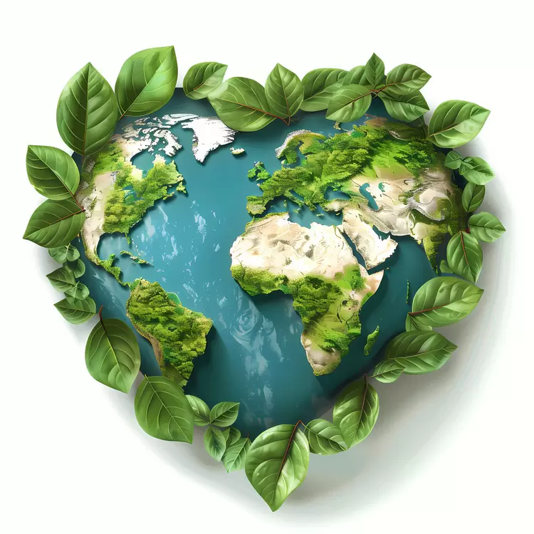heart shaped earth
