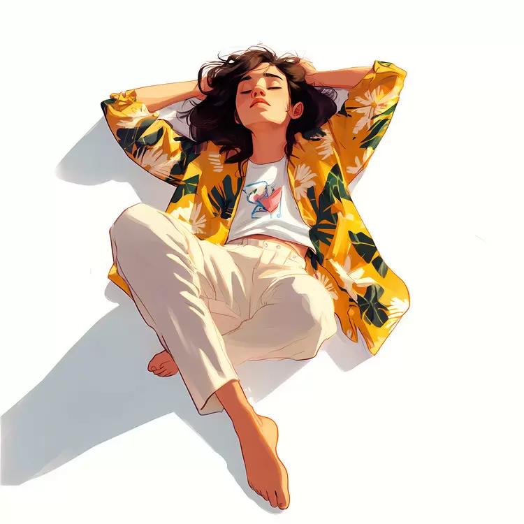 casual attire summer floral print Lazy Day sunny