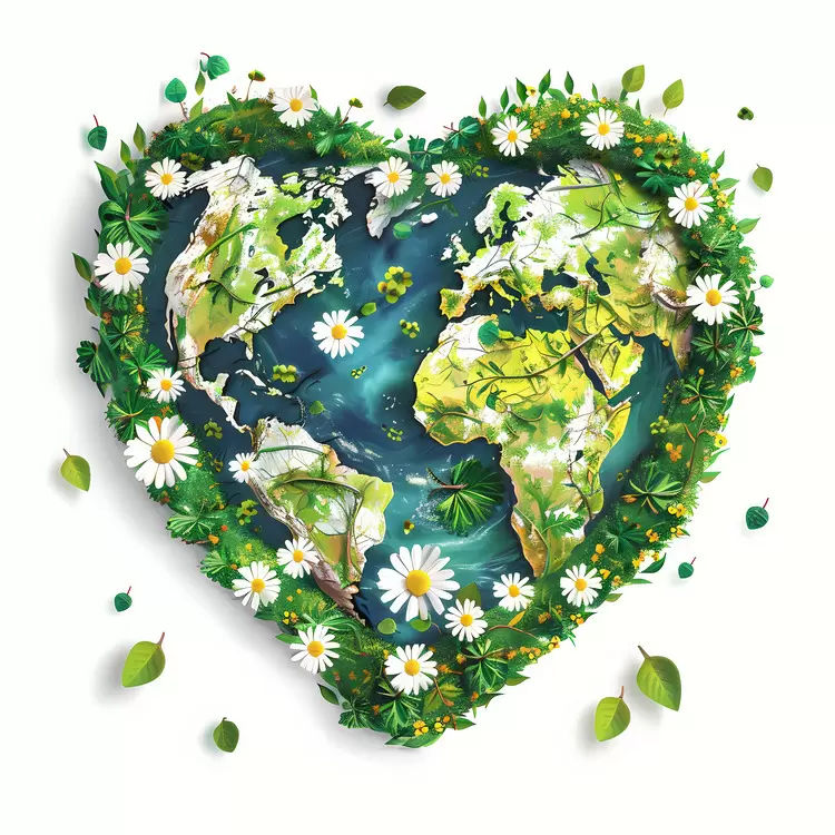 heart shaped earth