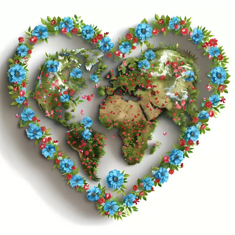 heart shaped earth