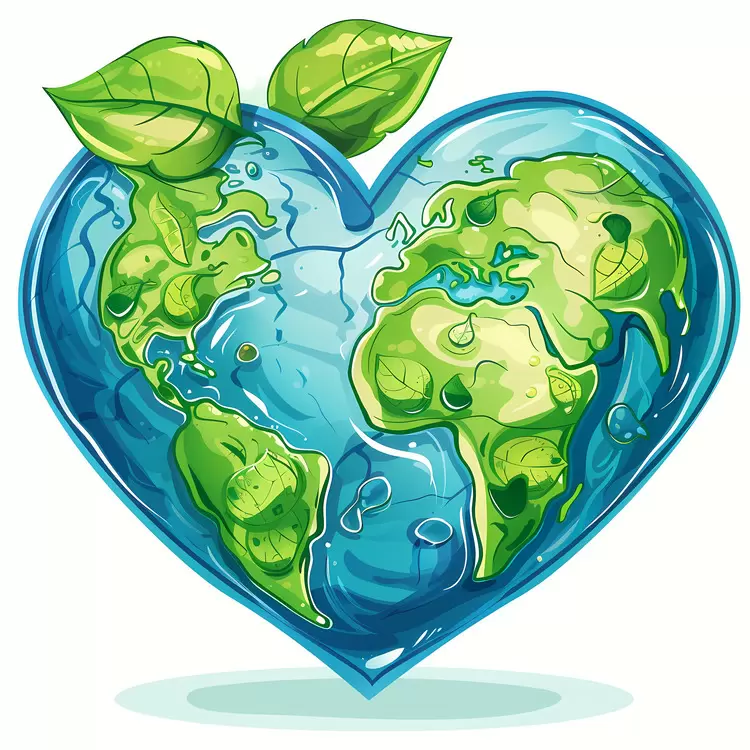 heart shaped earth