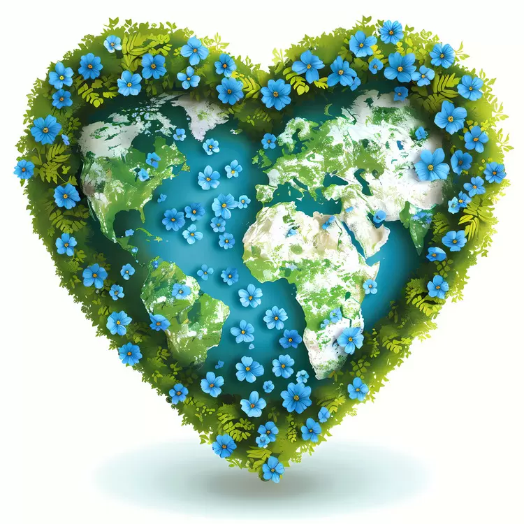 heart shaped earth