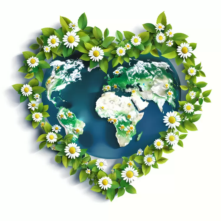 heart shaped earth
