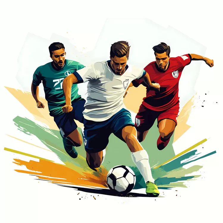 action players soccer game team