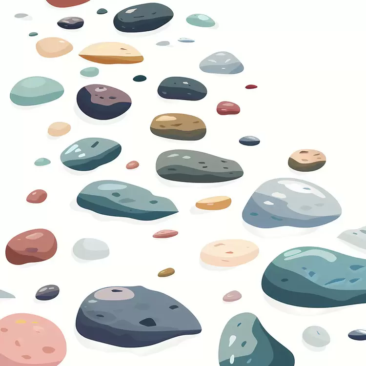 Pebble walkway