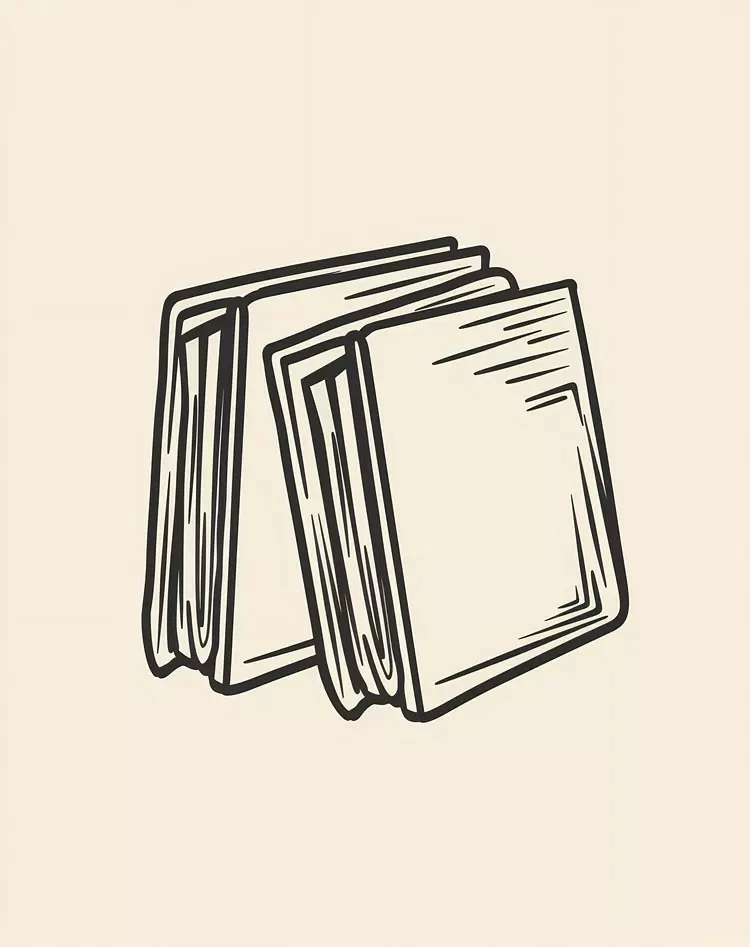 pile document outline doodle papers