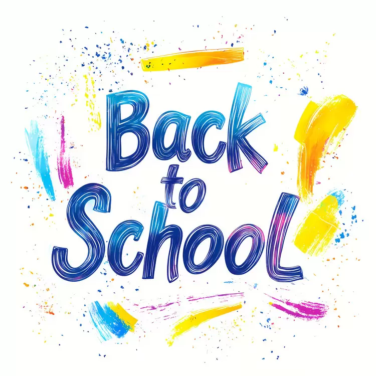 Colorful brushes Kindergarten banner Learning banner Hand painted School banner