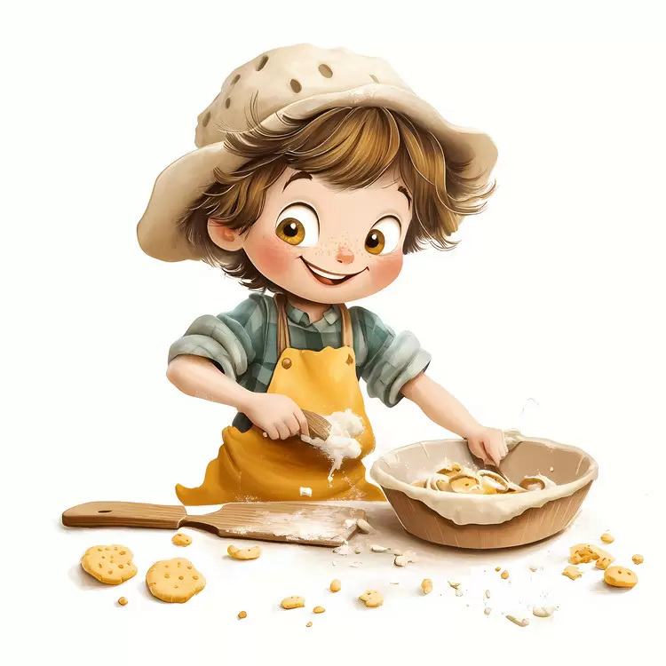 kid baking