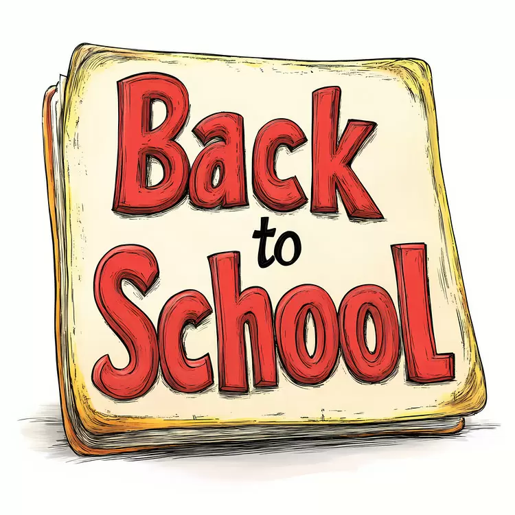 Back to School Educational Red and white color scheme Clean playful feel