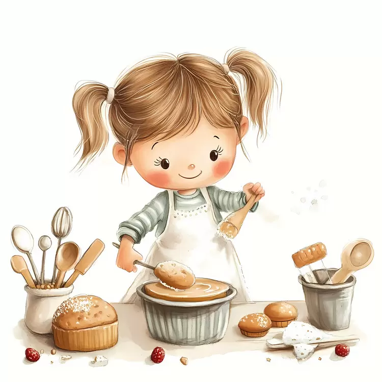 kid baking