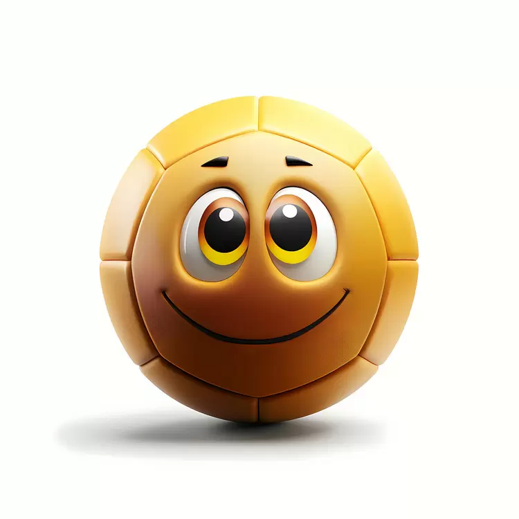 cartoon ball face
