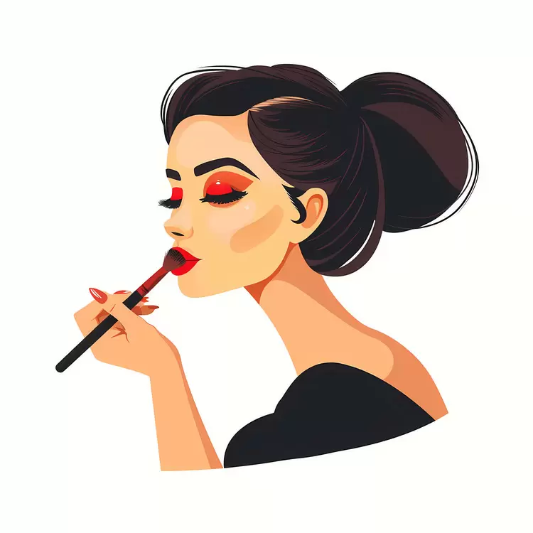 Woman doing Makeup