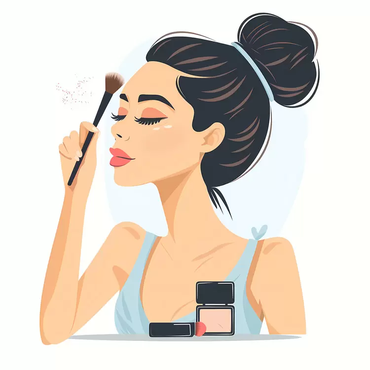 Woman doing Makeup